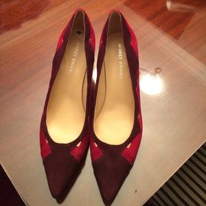 Audrey Brooke size 11 red and purple heels