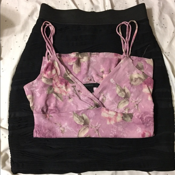 Top and skirt
