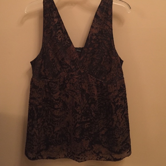The Limited chocolate brown/black camisole