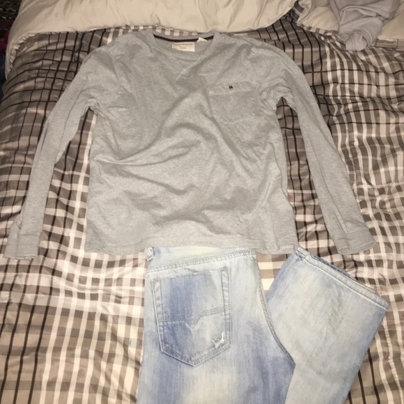 Men's gray top