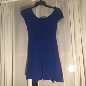 A blue dress
