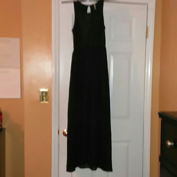Black Sheer Bottom Dress