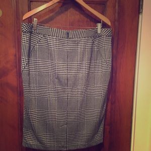 Lane Bryant Houndstooth Pencil Skirt