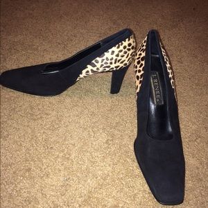 J.Renee black and leopard heels