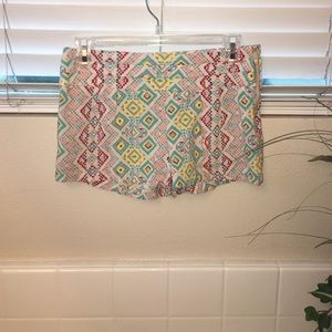 tribal flowy shorts