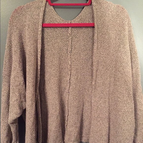 Brandy Melville Grey and White Cardigan