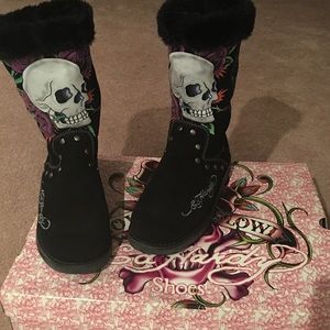 Ed hardy boots✨✨