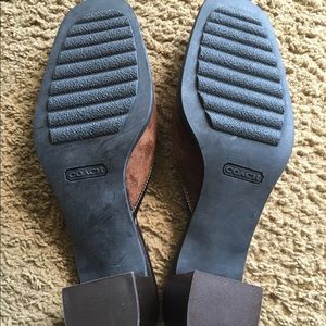 Coach Suede slip ons