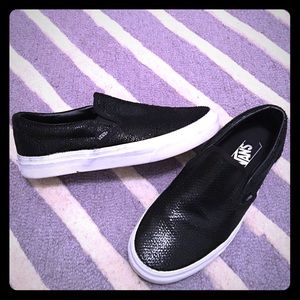 Lizard emboss Vans slip ons