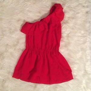 Forever 21 red one-shoulder top