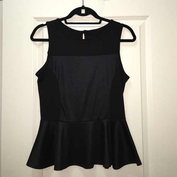 Designer Black Tank – WORN ONCE - Picture 1 of 3
