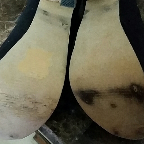 ❌SOLD❌Black pep toe heels - Picture 4 of 4