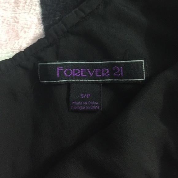 One shoulder black ruffle top - Picture 3 of 3