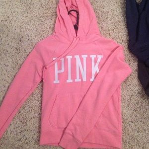 VS PINK- Peachy pink pullover hoodie