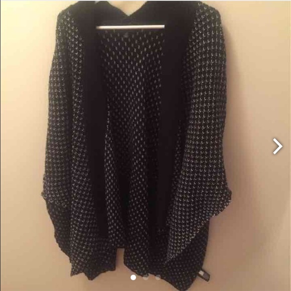 Trendy poncho sweater