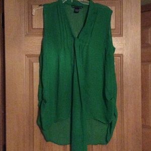 Sheer green blouse