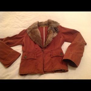 Twill twenty two blazer w rabbit