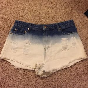 High waisted shorts