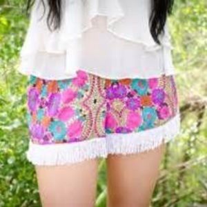 Show Me Your MuMu: fringe shorts