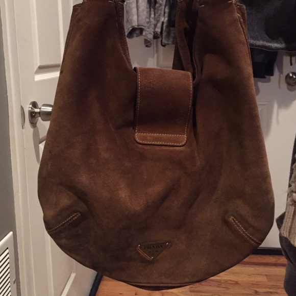#suede prada purse