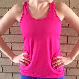 Pink gap workout tank top