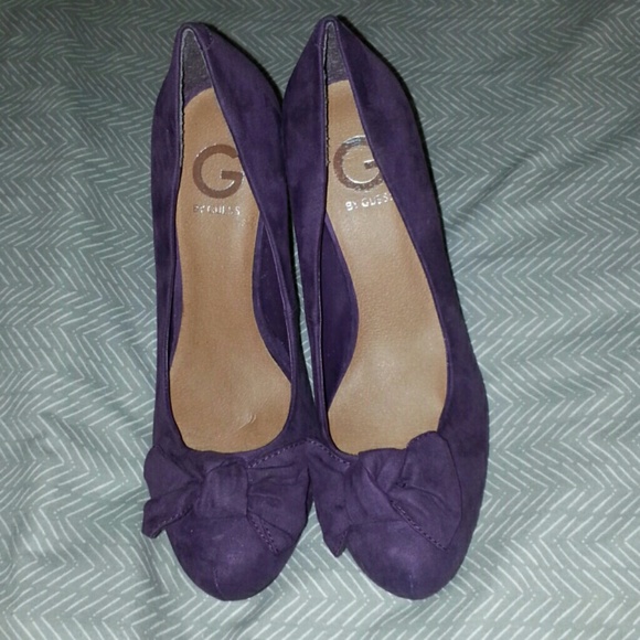 G by Guess -  Purple Suede Heels