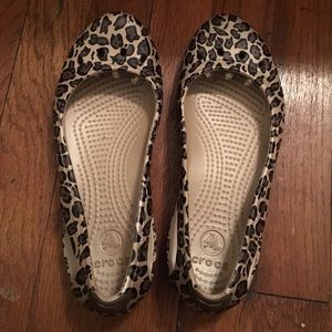 Croc Cheetah Flats