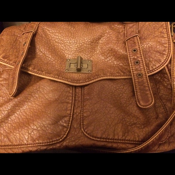 Faux Leather Crossbody Bag