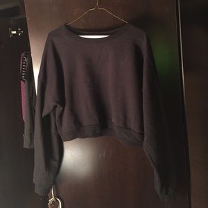 American Apparel Crop Fleece Sweater