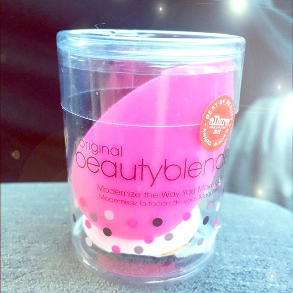 Original pink Beauty Blender from Sephora.