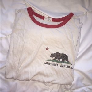 California republic cropped tee