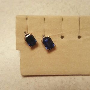 Blue sapphire earrings