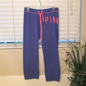 periwinkle cropped sweats