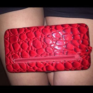 Red leather wallet!