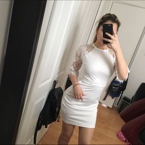 White Lace bodycon dress