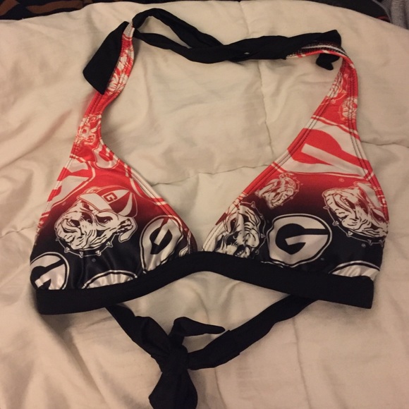 Georgia Bulldog bikini top!
