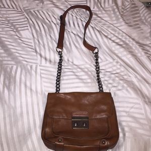 Banana Republic Brown Leather ChainStrap Crossbody