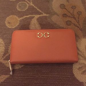 Cwonder leather wallet - orange leather