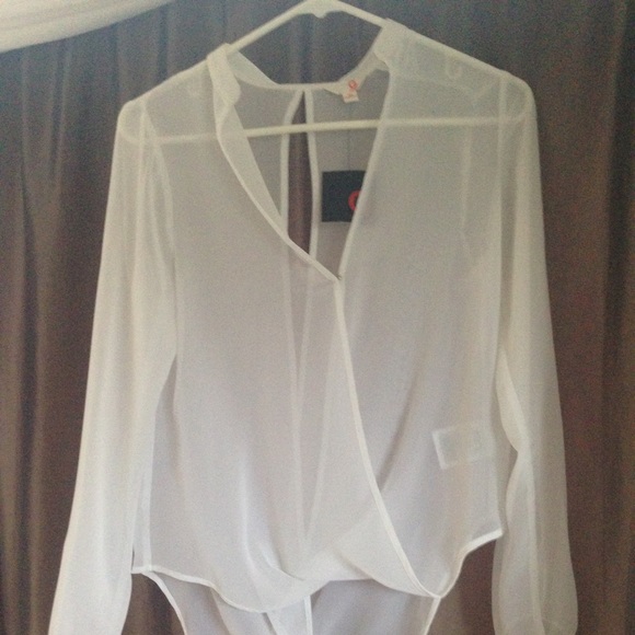 White, sheer blouse