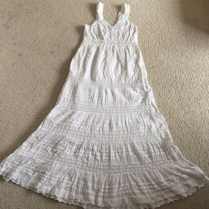 White bohemian dress