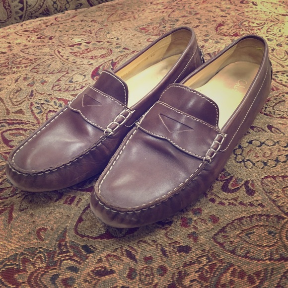Cole Haan Leather Loafer with Nike Air Brown 9.5