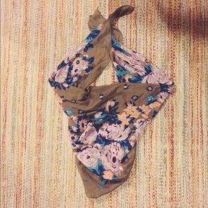 Square Floral Scarf