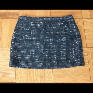 J.Crew Navy Tweed Skirt