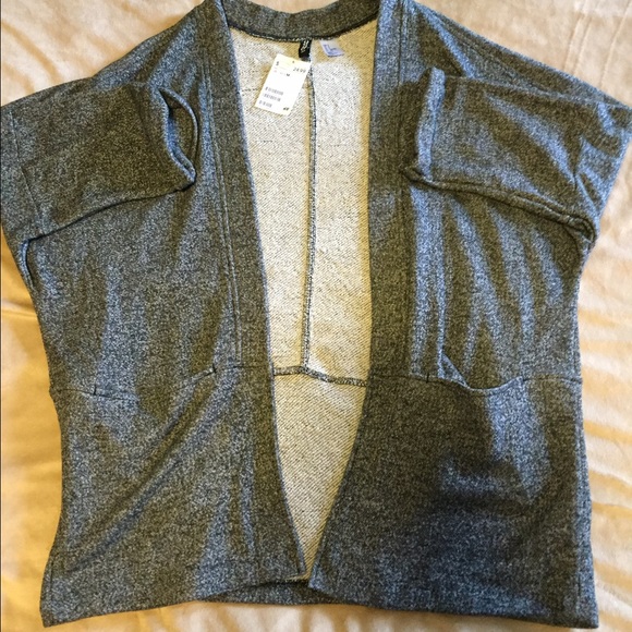 H&M grey sweater blazer