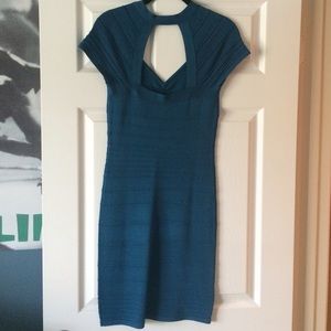 Blue Bandage bodycon dress