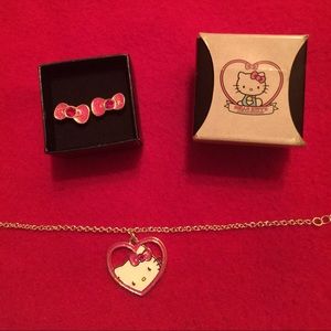 Hello Kitty bracelet & earrings