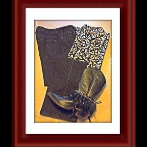 🌺BOOT CUT BLACK DENIM JEANS🌺