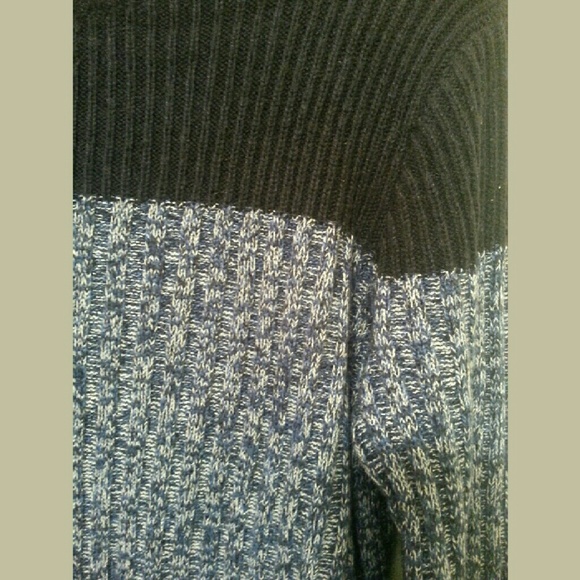 Blue Ribbed Sweater - Picture 3 of 4
