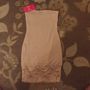 Shapewear lace beige slip. - never worn