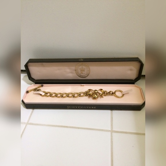 Gold Juicy couture bowed bracelet